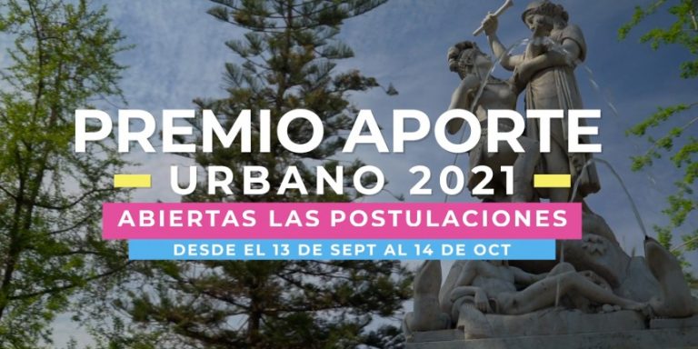 Premio Aporte Urbano 2021 Postulaciones abiertas